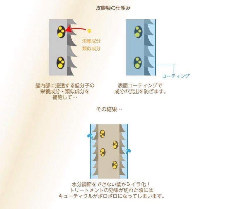 白髪染めで髪が痛む原因はトリートメント